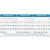 2025 Calendars|House of Doolittle 2025 17" x 8" Three-Month Wall Calendar, White/Blue (3647-25)