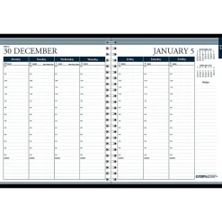 2025 Planners|House of Doolittle 2025 8.5" x 11" Weekly & Monthly Appointment Book, Faux Leather Cover, Black (28302-25)