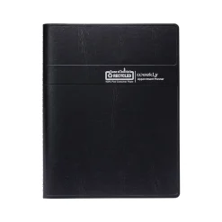 2025 Planners|House of Doolittle 2025 5" x 8" Weekly Appointment Book, Leatherette Cover, Black (27802-25)