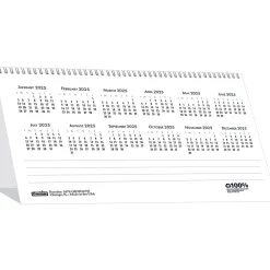 2025 Calendars|House of Doolittle 2025 Bar Harbor 7" x 4.25" Monthly Desk Calendar, White/Blue (3679-25)