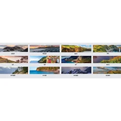 2025 Calendars|House of Doolittle 2025 Earthscapes Coastlines 18.5" x 13" Monthly Desk Pad Calendar (1786-25)