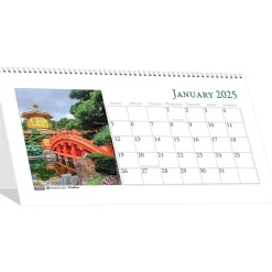 2025 Calendars|House of Doolittle 2025 Earthscapes 8.5" x 4.25" Monthly Desk Calendar (3649-25)