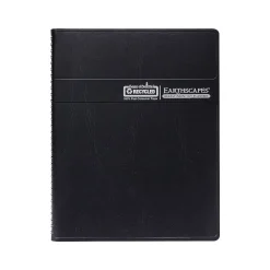 2025 Planners|House of Doolittle 2025 Earthscapes 8.5" x 11" Weekly & Monthly Planner, Leatherette Cover, Black (27302-25)