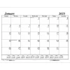Calendars & Planners Refills|House of Doolittle 2025 Economy 17" x 22" Monthly Desk Pad Calendar Refill, White/Black (126-25)