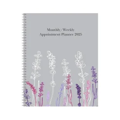 2025 Planners|House of Doolittle 2025 Wild Flower 8.5" x 11" Weekly & Monthly Planner, Paperboard Cover, Multicolor (28774-25)
