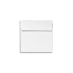 New LUX 80 lb 5 3/4" x 5 3/4" Recycled Peel & Press Square Envelopes, White, 1000/Box