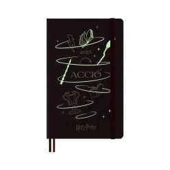 2025 Planners|Moleskine 2025 Limited Edition Harry Potter Accio 5" x 8.25" Daily Planner, Bordeaux Red (DHP12DC3Y25)