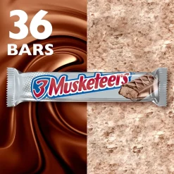 3 Musketeers Chocolate Candy Bars, 1.92 oz, 36/Pack (MMM42208)