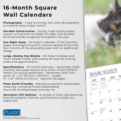 2025 Calendars|Plato 2025 I Love Cats 12