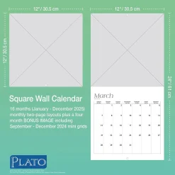 2025 Calendars|Plato 2025 I Love Cats 12