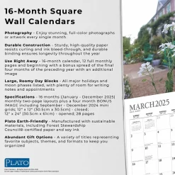 2025 Calendars|Plato 2025 Monet's Garden 12