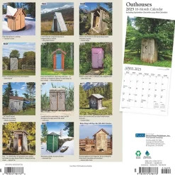 2025 Calendars|Plato 2025 Outhouses 12" x 12" Monthly Wall Calendar (9781975478773)