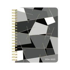 Academic Planners|Plato 2024-2025 Pen & Ink 6" x 7.75" Academic Weekly Planner, Hardcover, Ivory/Ebony (9781975480417)