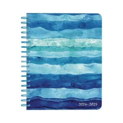 Academic Planners|Plato 2024-2025 Seaside Currents 6" x 7.75" Academic & Calendar Weekly Planner, Paperboard Cover, Multicolor (9781975480424)