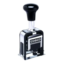 Stamps & Stamp Pads|Cosco 2000 PLUS Automatic Numbering Machine, 8 wheels, Self-Inking, Black 3/4" x 1/4" (026138)