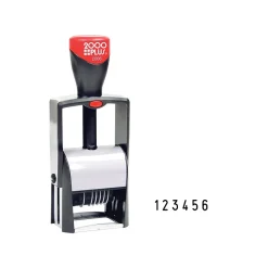 Stamps & Stamp Pads|2000 Plus Classic Line 2006 Numbering Stamp, "6-Band", Black Ink (011234)