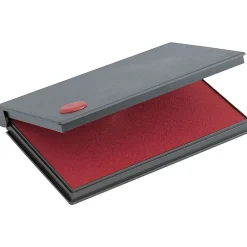 Stamps & Stamp Pads|2000 Plus Felt Stamp Pads, 2-3/4x4-1/4", Red, 12/Carton (090410-CT)