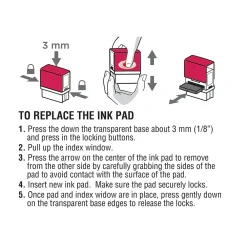 Stamps & Stamp Pads|2000 Plus Printer 30 Pre-Inked Stamp Set, Letters/Numbers, Black Ink (031557)