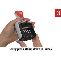 Stamps & Stamp Pads|2000 Plus S-360 Self-Inking RECEIVED Rectangle Stamp, Blue/Red Ink (011034)