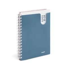 Academic Planners|Poppin 2023-2024 6" x 8.5" Academic Weekly & Monthly Planner, Slate Blue (109413)