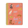 Academic Planners|Punch Studio 2024-2025 Floral Cats 7" x 9.5" Weekly & Monthly Planner, Coral Multi (79143)