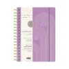 Academic Planners|Southworth 2024-2025 Plum Geo 7" x 9.25" Academic Year Weekly & Monthly Planner, Hardsided Cover, Purple/White (91489)