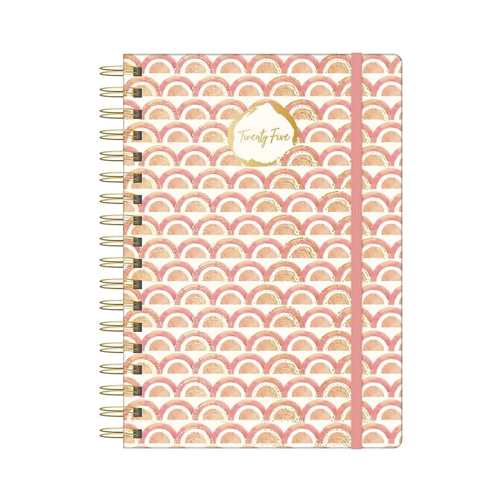 2025 Planners|Southworth 2025 Watercolor Sunset 7" x 9.25" Weekly & Monthly Planner, Hardcover, Multicolor (91087)