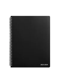 Academic Planners|Staples 2023-2024 8" x 11" Academic Weekly & Monthly Appointment Book, Black (ST25499-23)