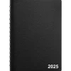 2025 Planners|Staples 2025 5" x 8" Daily Appointment Book, Black (ST58452-25)