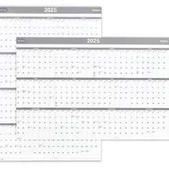 2025 Calendars|Staples 2025 36" x 24" Dry Erase Wall Calendar, Gray/White (ST52079-25)