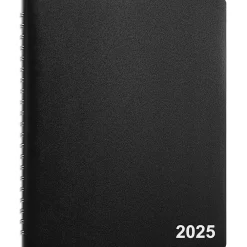 2025 Planners|Staples 2025 8" x 11" Four-Person Daily Appointment Book, Black (ST58479-25)