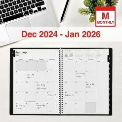 2025 Planners|Staples 2025 8" x 11" Monthly Planner, (TR52184-25) Black