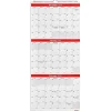 2025 Calendars|Staples 2025 12" x 27" Wall Calendar, Red/White (ST53920-25)