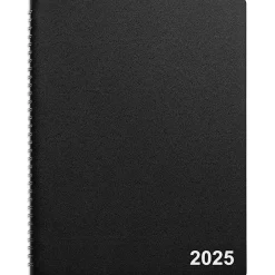 2025 Planners|Staples 2025 8" x 11" Weekly & Monthly Appointment Book, Faux Leather Cover, (TR21494-25) Black