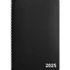 2025 Planners|Staples 2025 5" x 8" Weekly & Monthly Appointment Book, Black (ST58454-25)