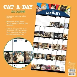 2025 Calendars|TF Publishing 2025 12" x 12" Cat-A-Day Wall Calendar (25-1002)