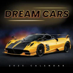 2025 Calendars|TF Publishing 2025 12" x 12" Dream Cars Wall Calendar (25-1008)