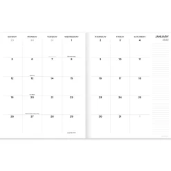 2025 Planners|TF Publishing 2025 9" x 11" Monthly Planner, Paperboard Cover, Impressed Flowers (25-4708)