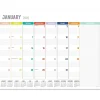 2025 Calendars|TF Publishing 2025 17" x 22" Rainbow Blocks Desk Pad Monthly Blotter Calendar (25-8206X)