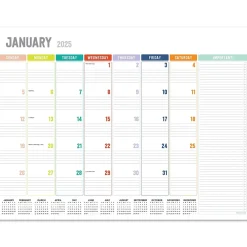 2025 Calendars|TF Publishing 2025 17" x 22" Rainbow Blocks Desk Pad Monthly Blotter Calendar (25-8206X)