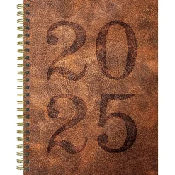 2025 Planners|TF Publishing 2025 Aged Leather 6.5" x 8" Weekly & Monthly Planner, Paperboard Cover, Multicolor (25-9218)