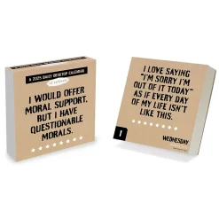 2025 Calendars|TF Publishing 2025 Anti Affirmations 5.25" x 5.25" Day-to-Day Calendar (25-3000)