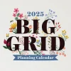 2025 Calendars|TF Publishing 2025 Big Grid-Floral 7" x 7" Monthly Wall Calendar (25-2110)