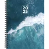 2025 Planners|TF Publishing 2025 Big Wave 6.5" x 8" Weekly & Monthly Planner, Paperboard Cover, Multicolored (25-9200)