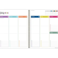 Academic Planners|TF Publishing 2024-2025 Cali Girl Groovy 8.5" x 11" Academic Weekly & Monthly Planner, Paperboard Cover, Multicolor