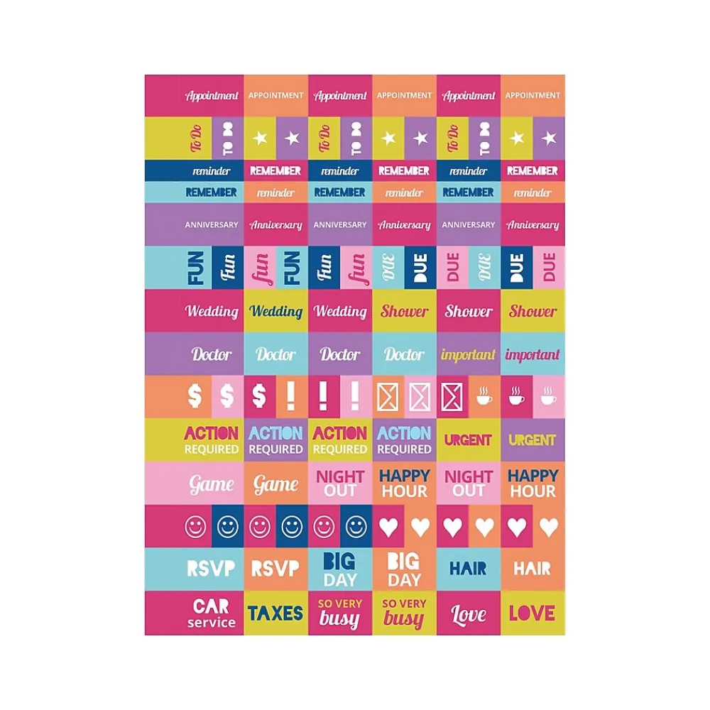 Academic Planners|TF Publishing 2024-2025 Cali Girl Collection Blue Sky Rainbows 6" x 8" Academic Weekly & Monthly Planner, Paperboard Cover