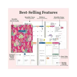 Academic Planners|TF Publishing 2024-2025 Cali Girl Collection Pretty Parrot 8.5