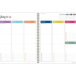 Academic Planners|TF Publishing 2024-2025 Cali Girl Collection Checkmate 8.5" x 11" Academic Weekly & Monthly Planner, Paperboard Cover