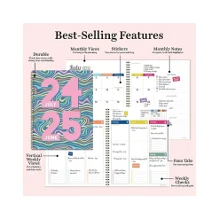 Academic Planners|TF Publishing 2024-2025 Cali Girl Groovy 8.5