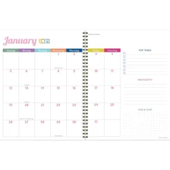 2025 Planners|TF Publishing 2025 Cobalt Dots 9" x 11" Weekly & Monthly Planner, Paperboard Cover, Multicolored (25-9712)